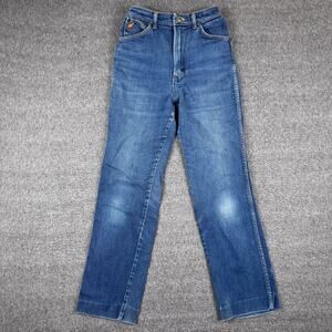 Vintage Wrangler Misses Jeans Women's 8 Denim Scovill Dark Wash‎ Boot Cut 80s